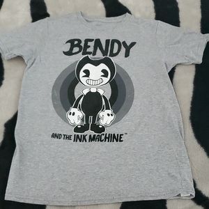 Boys grey Bendy and the Ink Machine tee sz LG